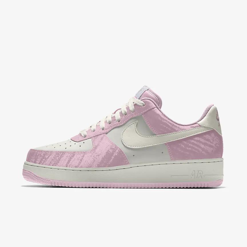 Giày Nike Air Force 1 Low By You Nữ Hồng Trắng